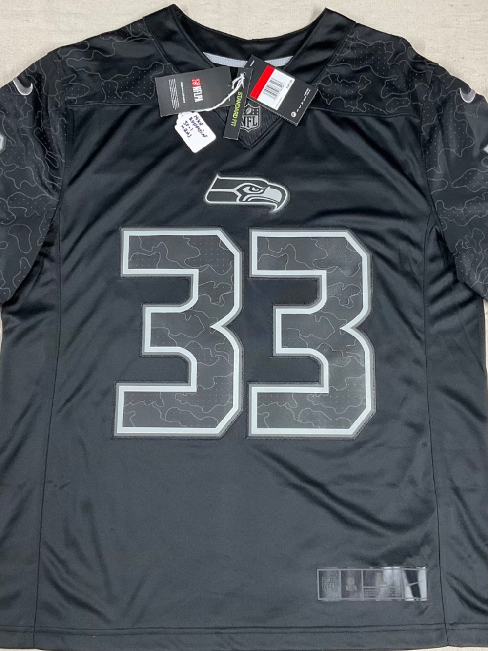 Seattle Seahawks Jamal Adams Black RFLCTV Nike Limited Jersey L